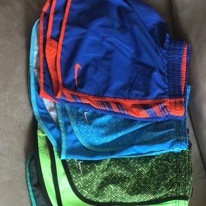 5 Pairs Nike Dry Fit Running Shorts Size Large